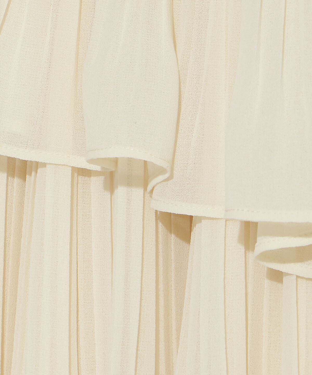 アンドクチュール「ティアードプリーツスカート」|フレア|