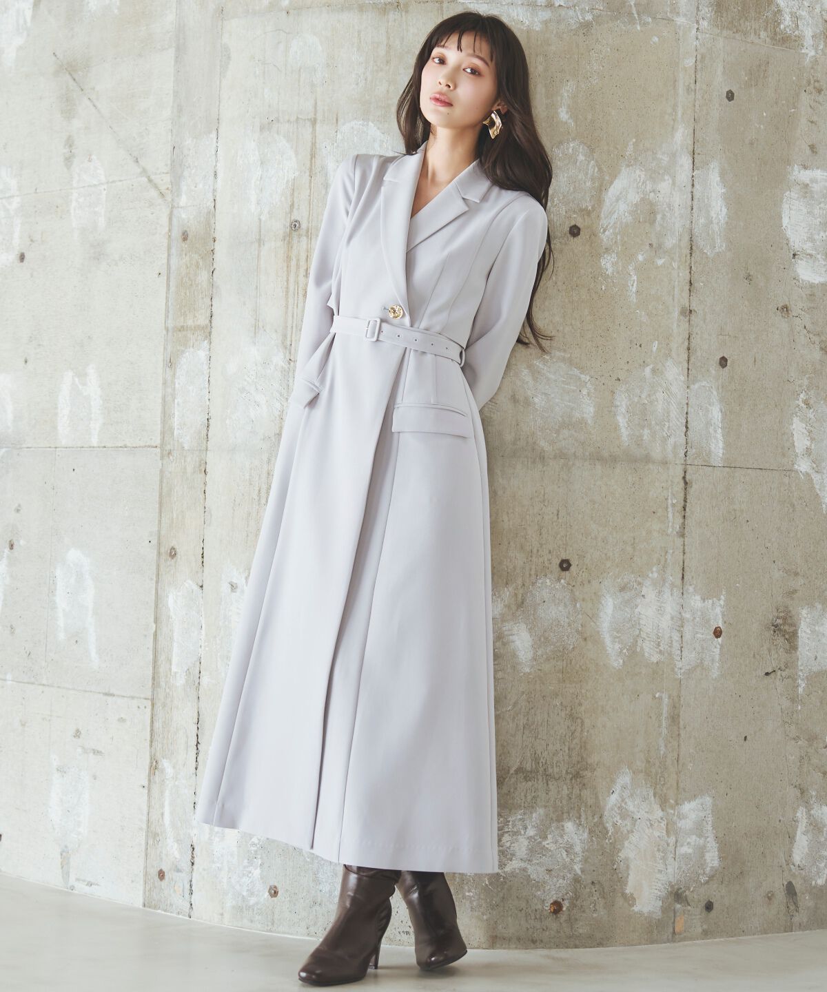 アンドクチュール「トレンチ風ワンピース」|ワンピース|