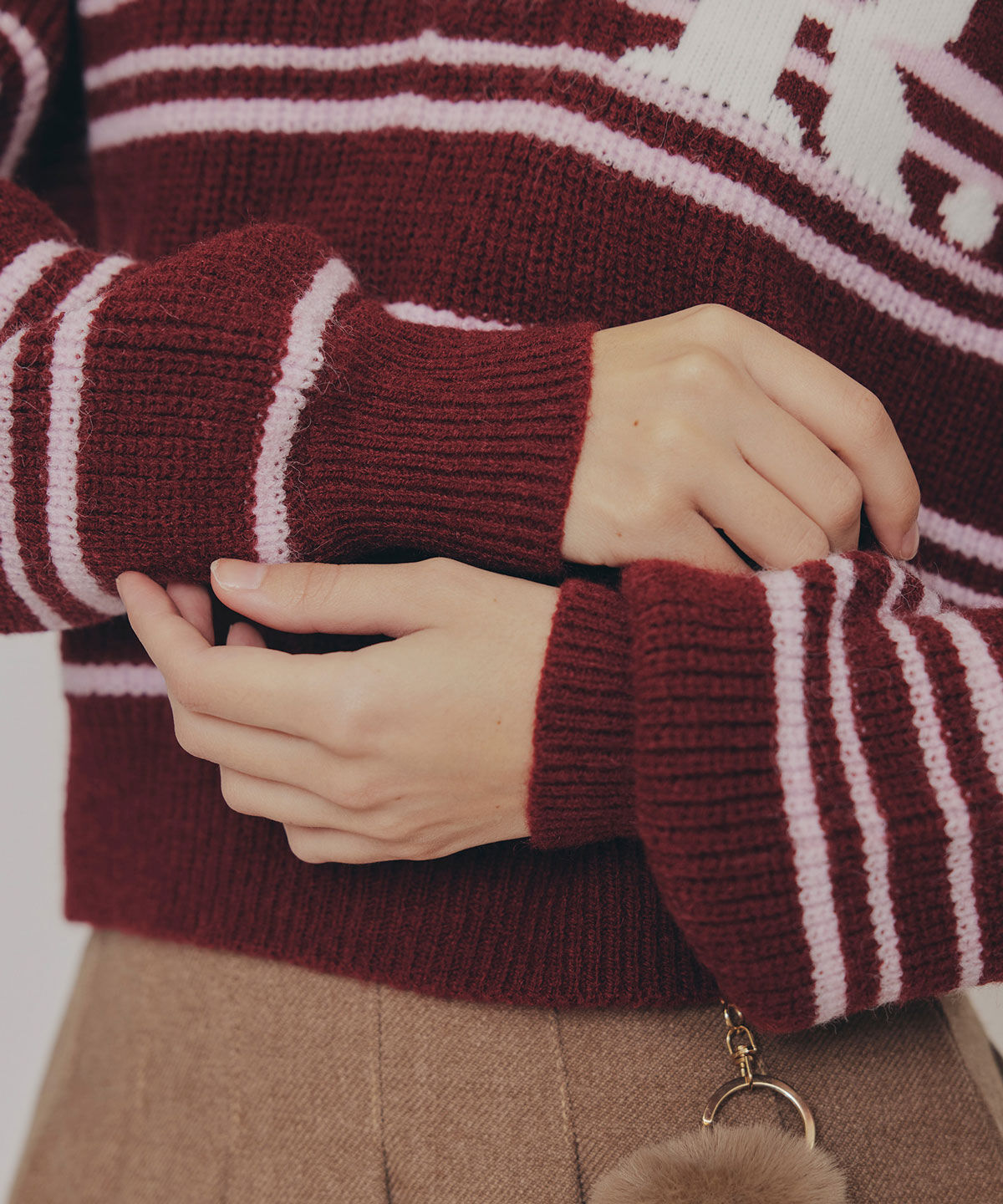 REDYAZEL「R.カレッジポロニットプルオーバー」|ニット・セーター|