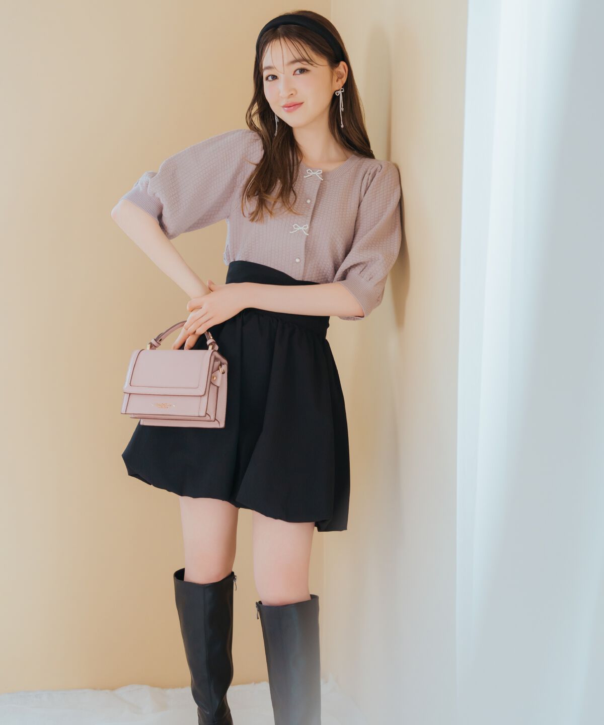 WILLSELECTION「ミニバルーンスカート」|フレア|