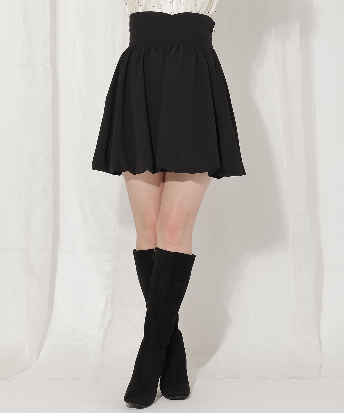 WILLSELECTION「ミニバルーンスカート」|フレア|