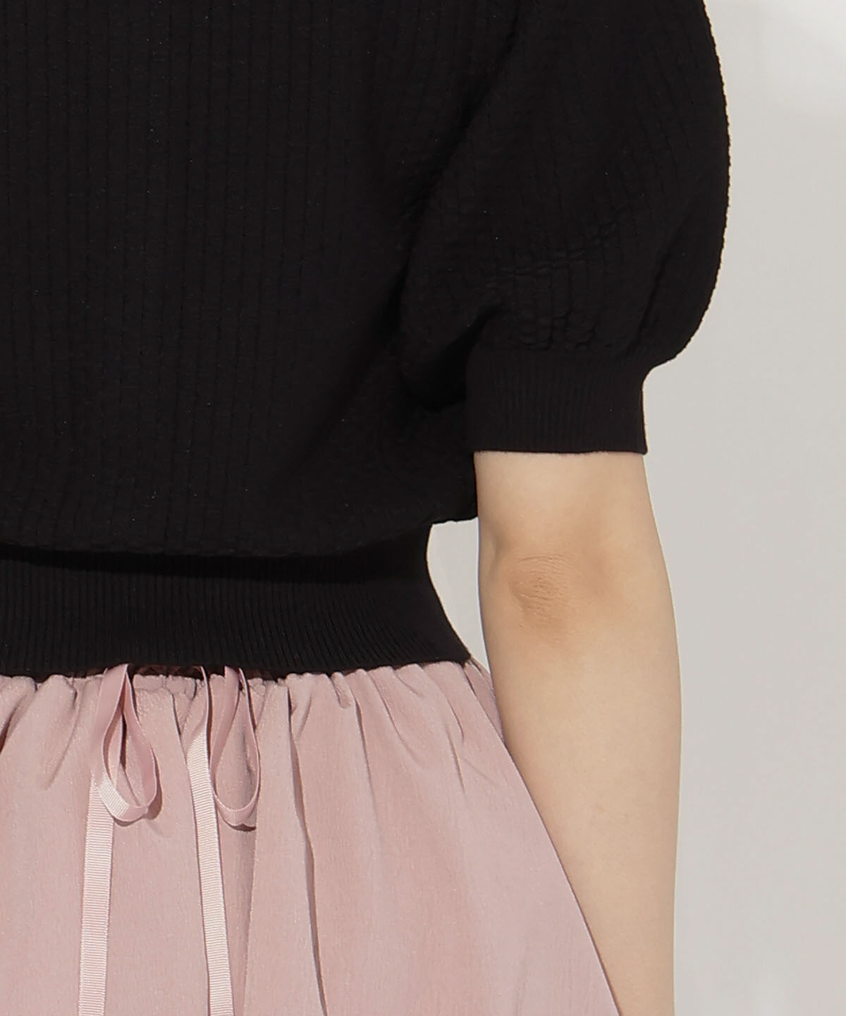 WILLSELECTION「パールリボンパフカーディガン」|カーディガン|