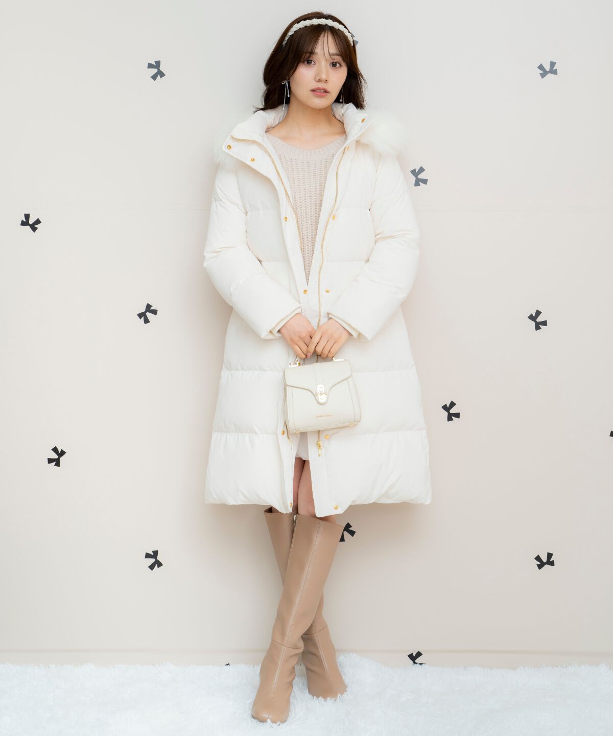 WILLSELECTION「FOXファー付きロングダウン」|ダウン|