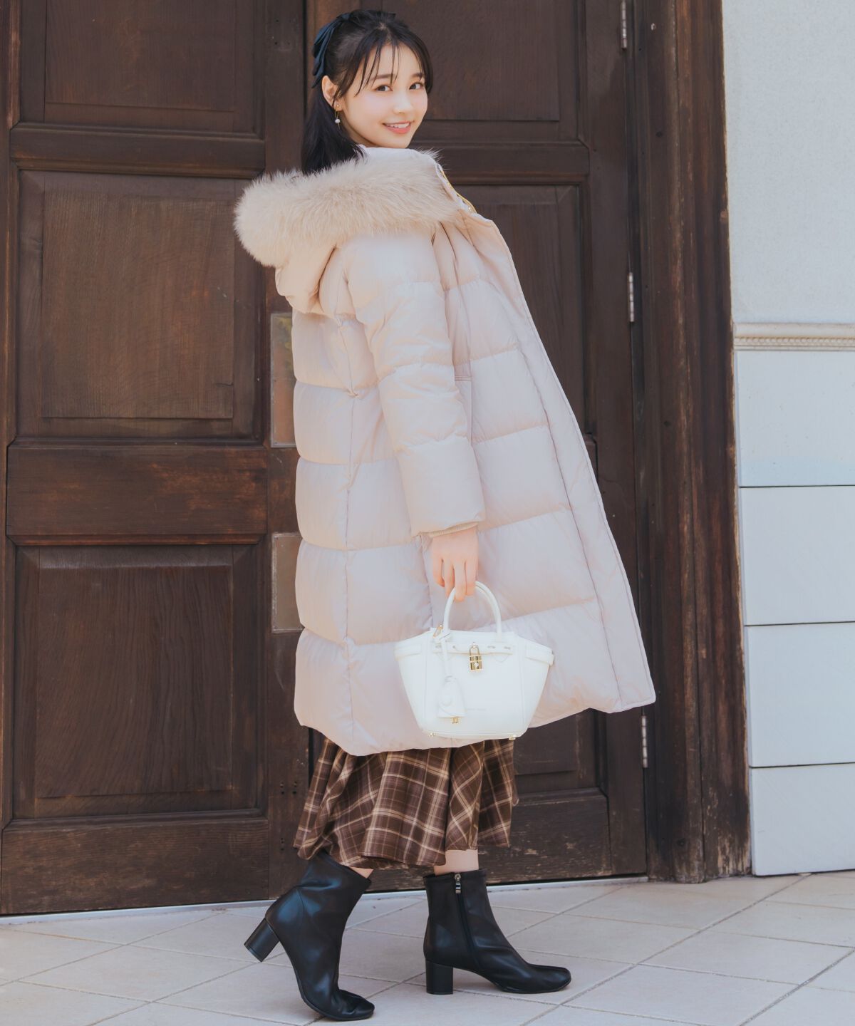 WILLSELECTION「FOXファー付きロングダウン」|ダウン|