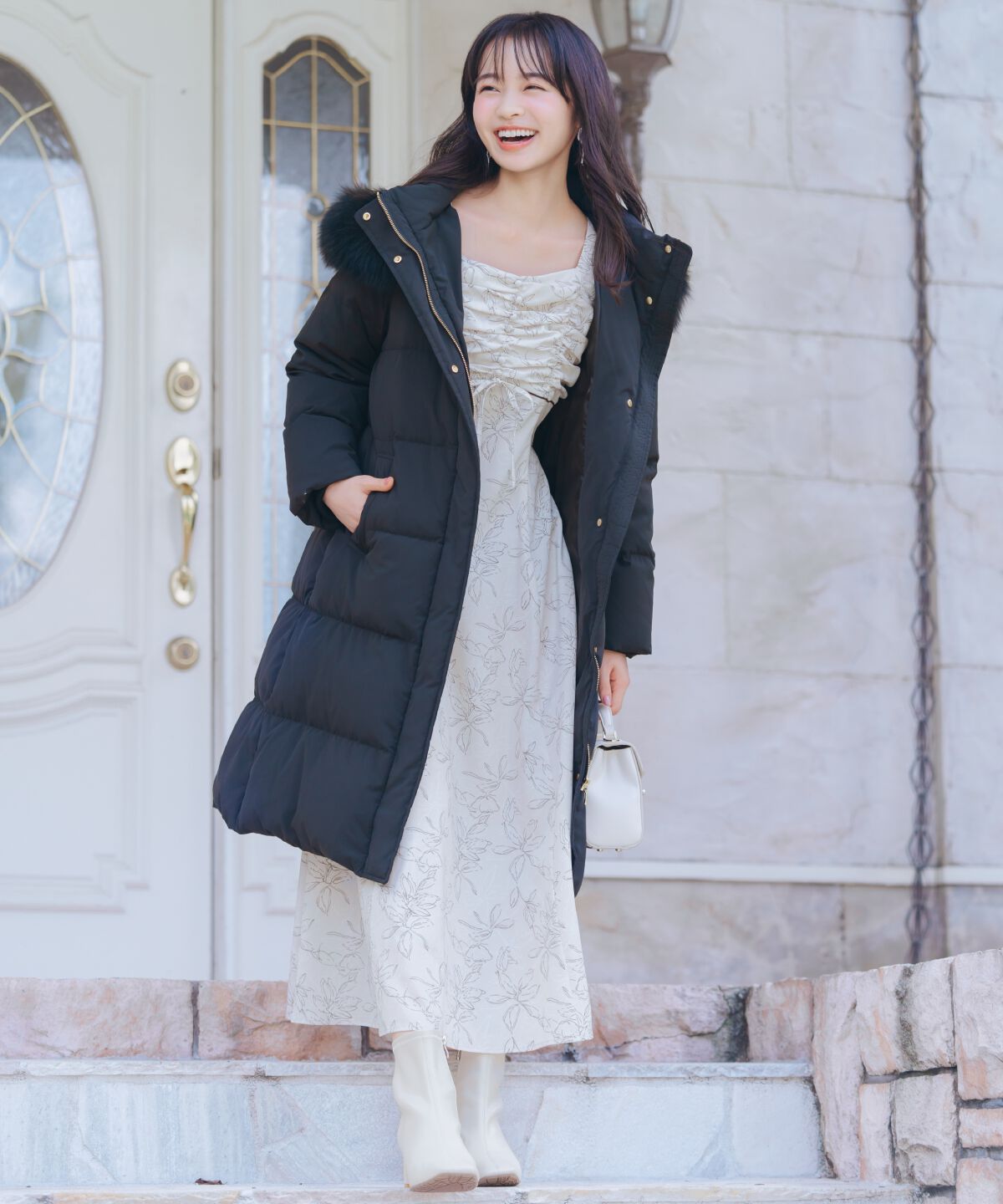 WILLSELECTION「FOXファー付きロングダウン」|ダウン|