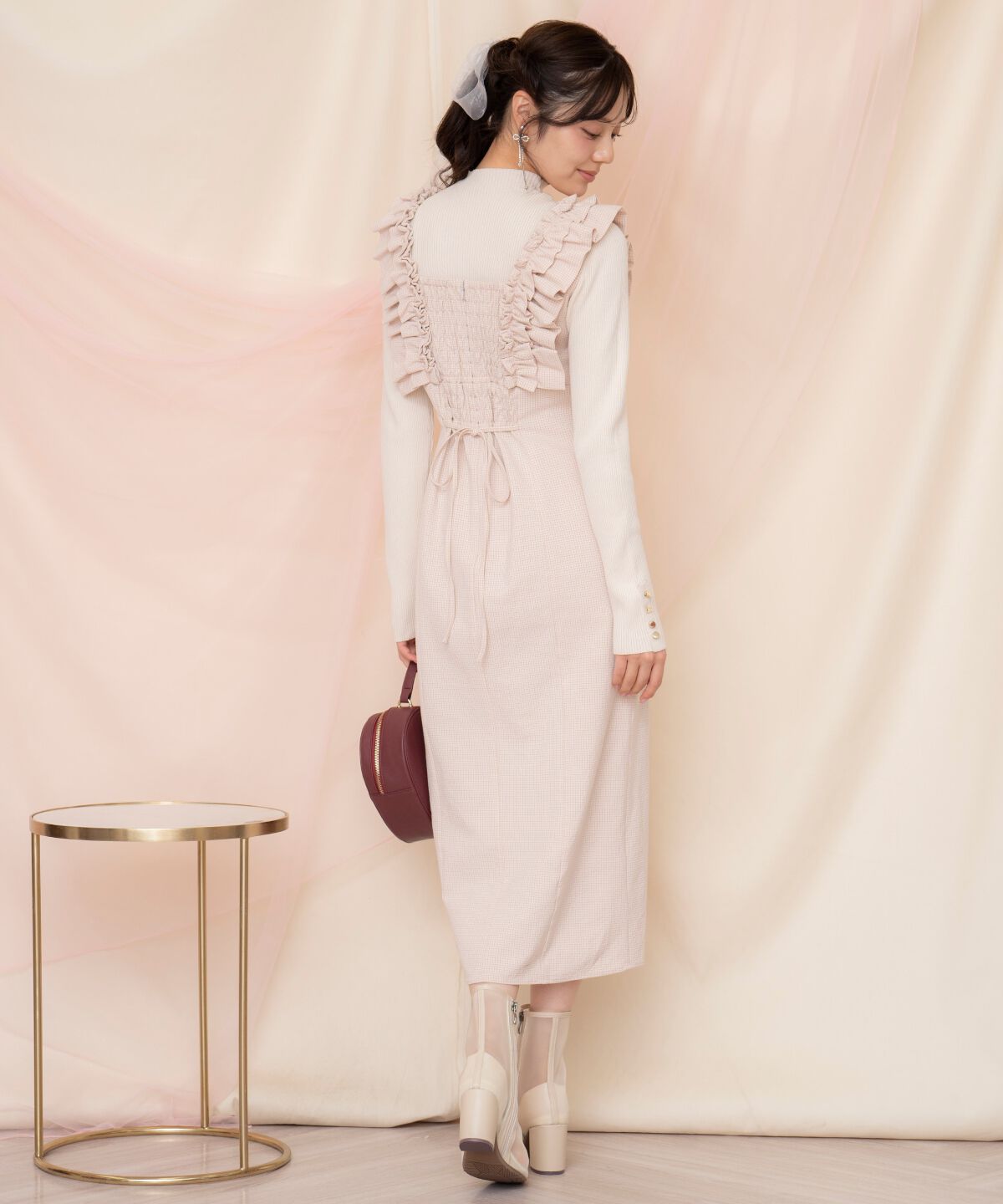 WILLSELECTION「フリルショルダースリットワンピース」|ワンピース|