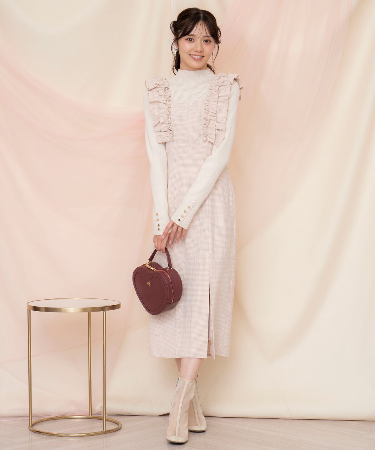 WILLSELECTION「フリルショルダースリットワンピース」|ワンピース|