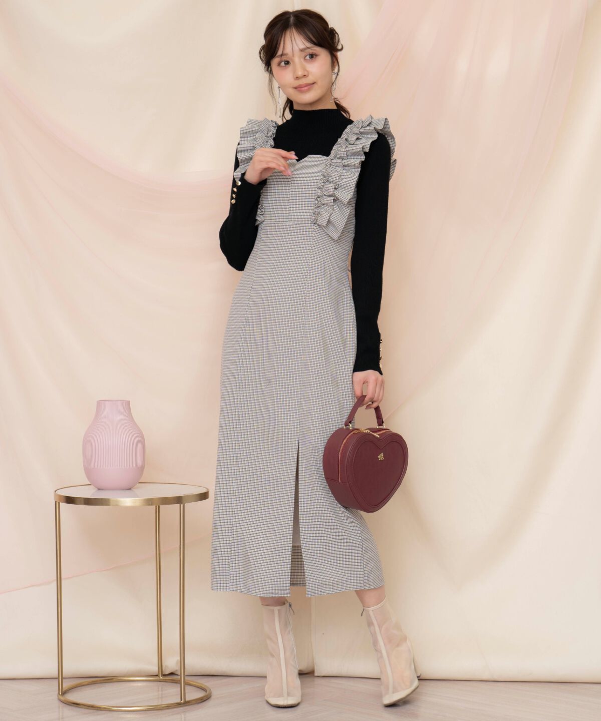 WILLSELECTION「フリルショルダースリットワンピース」|ワンピース|