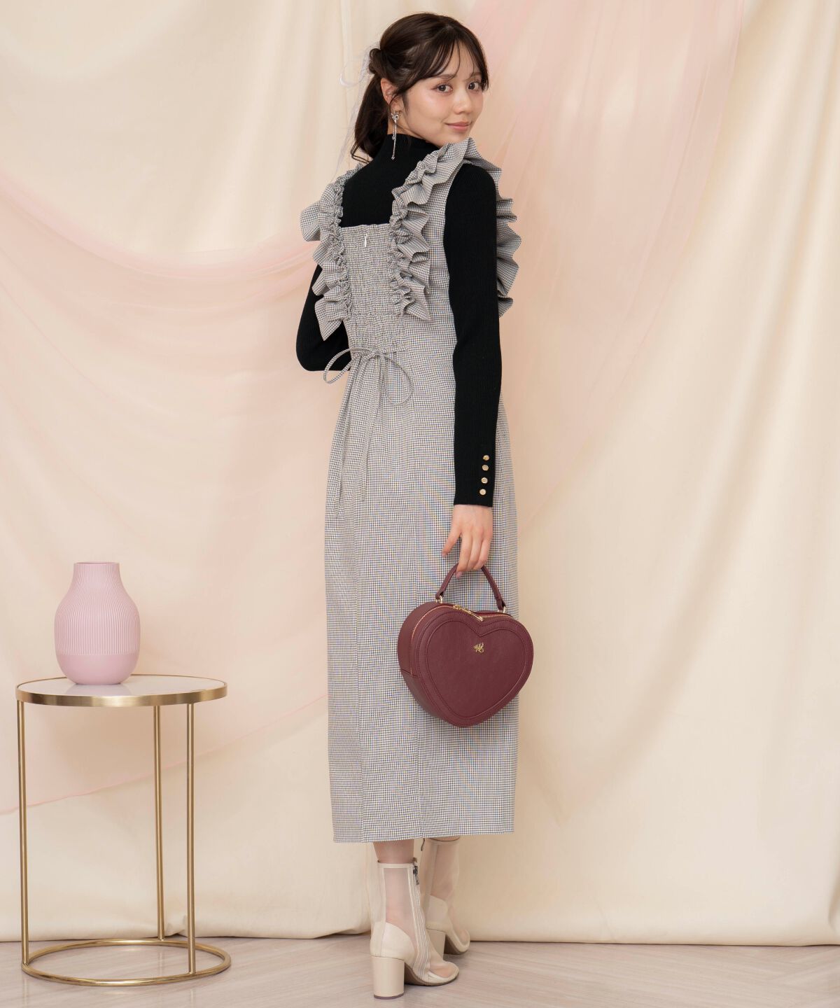 WILLSELECTION「フリルショルダースリットワンピース」|ワンピース|