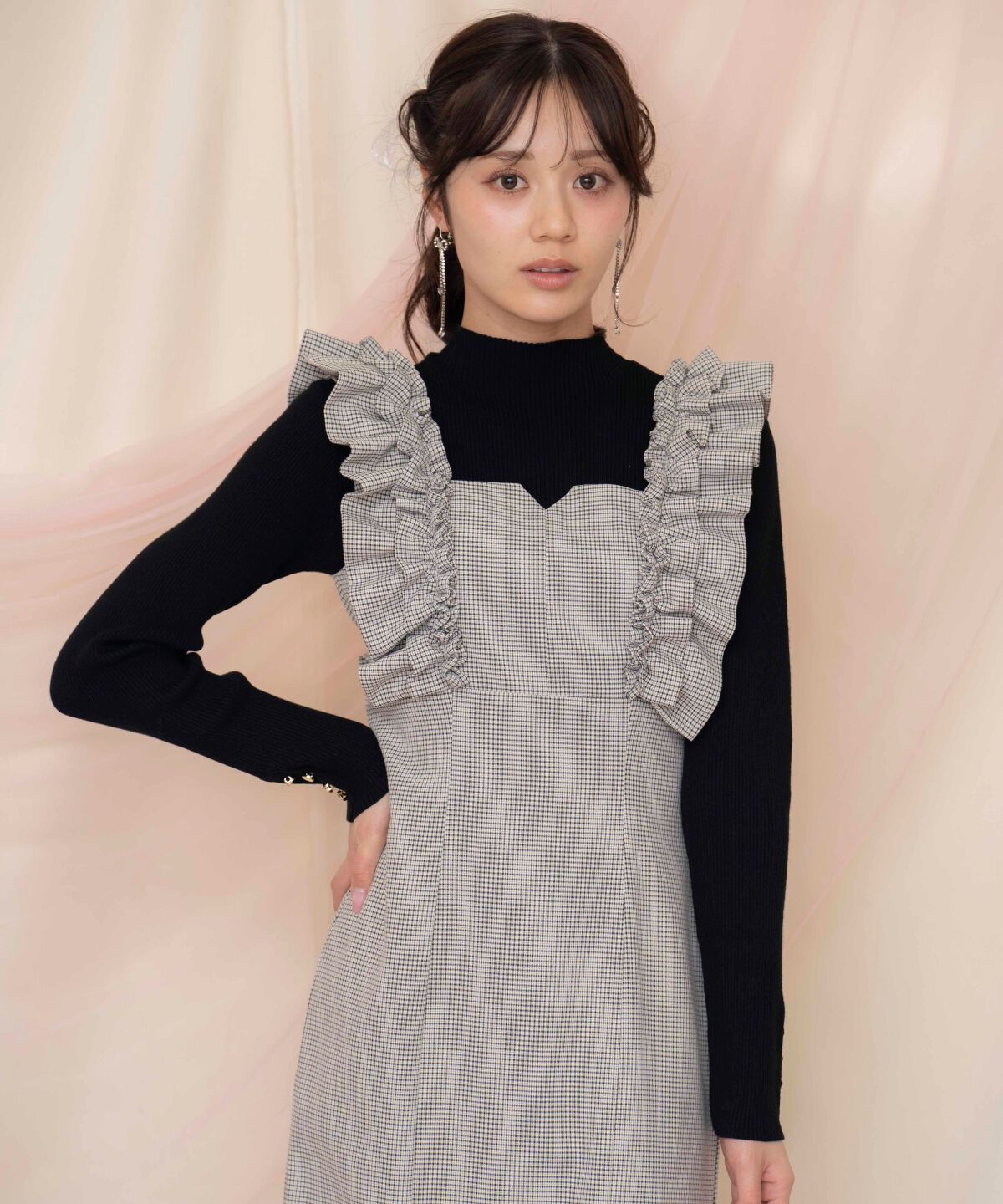 WILLSELECTION「フリルショルダースリットワンピース」|ワンピース|