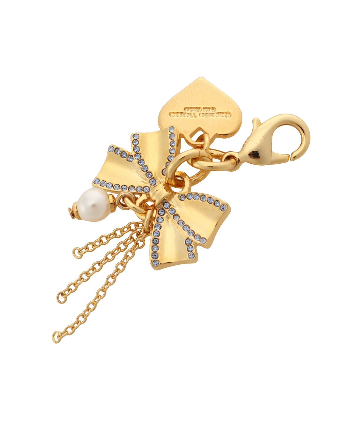 Samantha Thavasa Petit Choice「ガーリーリボン ファスナーチャーム」|チャーム・キーホルダー|ライトブルー