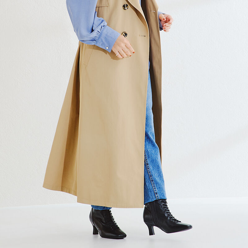 ORiental TRaffic「レースアップストレッチミドルブーツ/21420」|ショートブーツ|