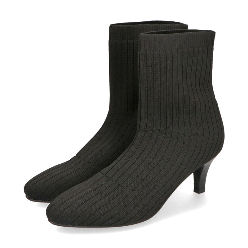 ORiental TRaffic「ポインテッドトゥリブニットブーツ/21427」|ショートブーツ|