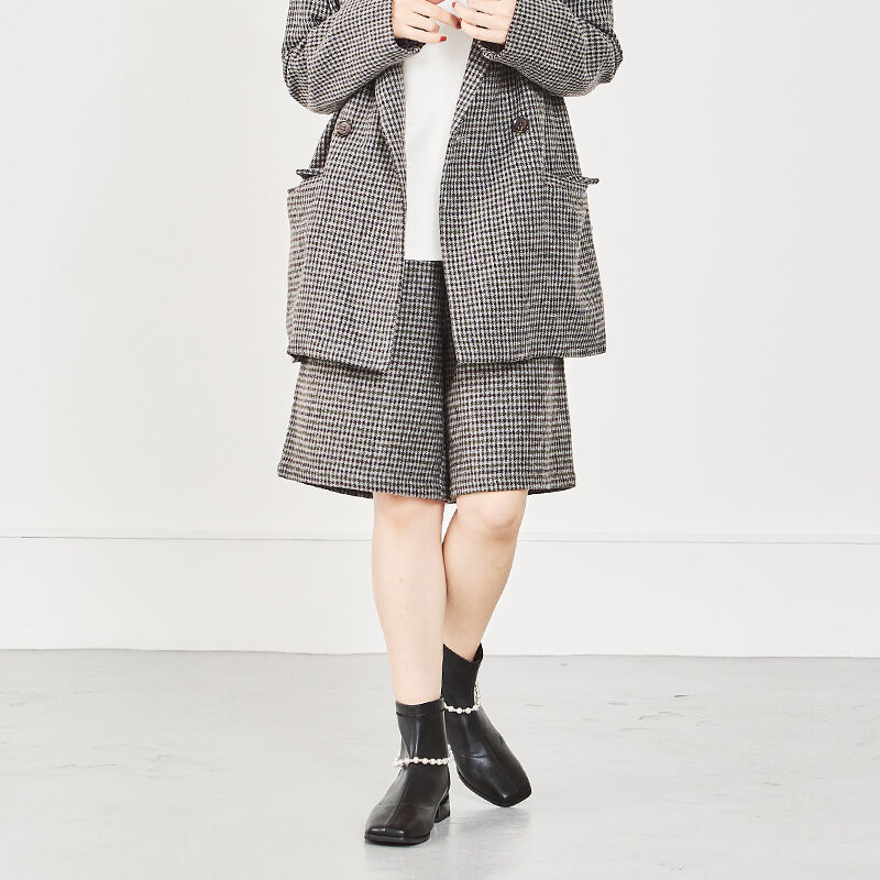 ORiental TRaffic「2wayパールチェーンストレッチブーツ/21418」|ショートブーツ|