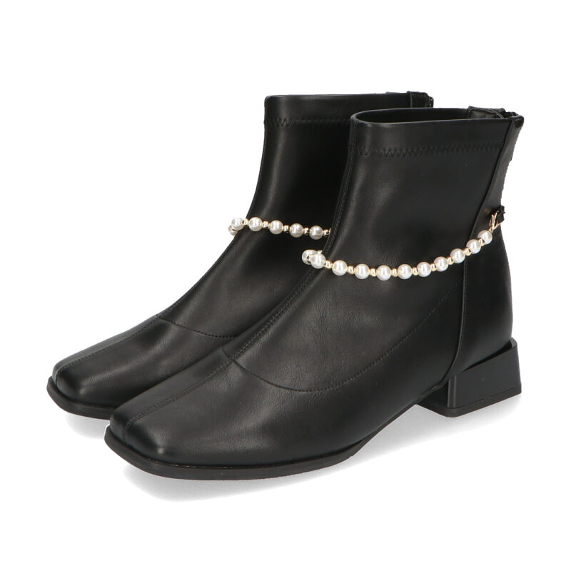 ORiental TRaffic「2wayパールチェーンストレッチブーツ/21418」|ショートブーツ|