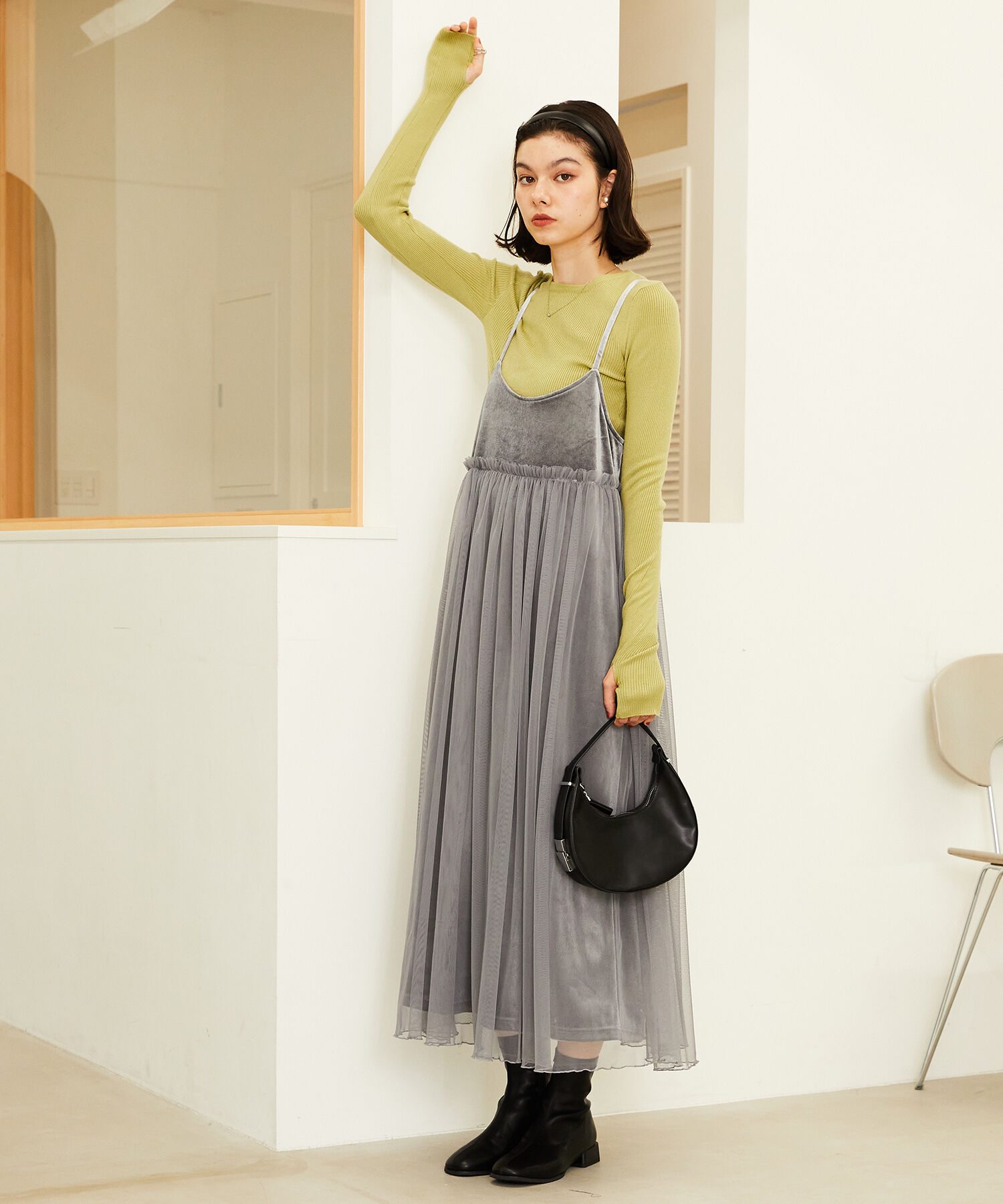 ORiental TRaffic「ストレッチフラットブーツ/31411」|ショートブーツ|