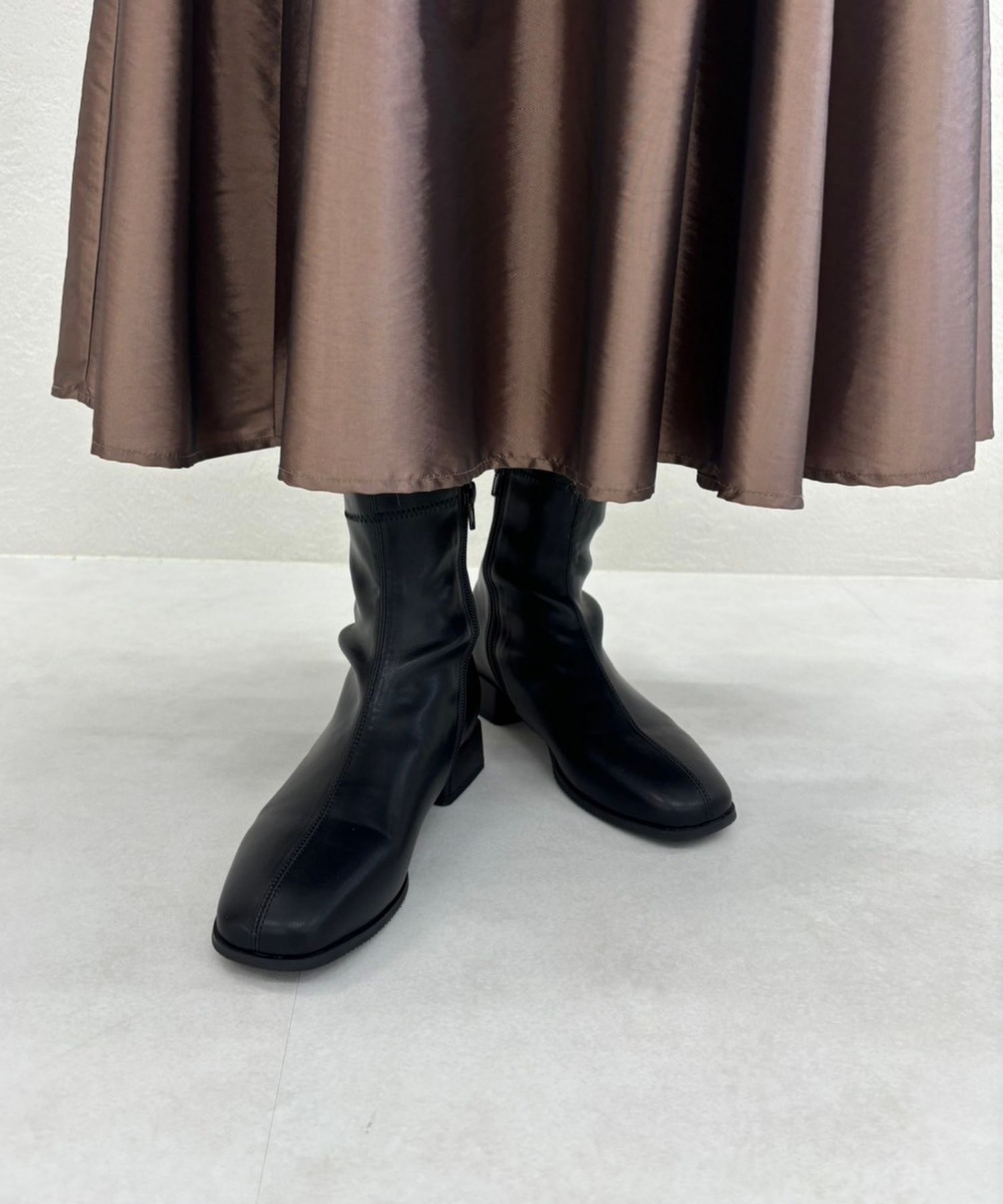 ORiental TRaffic「ストレッチフラットブーツ/31411」|ショートブーツ|