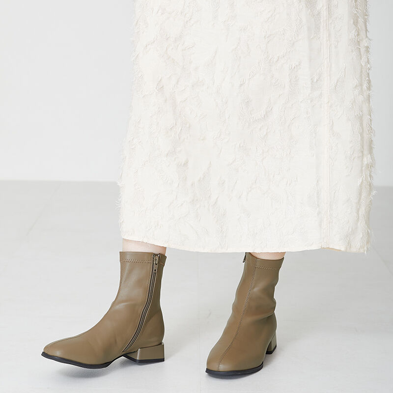 ORiental TRaffic「ストレッチフラットブーツ/31411」|ショートブーツ|