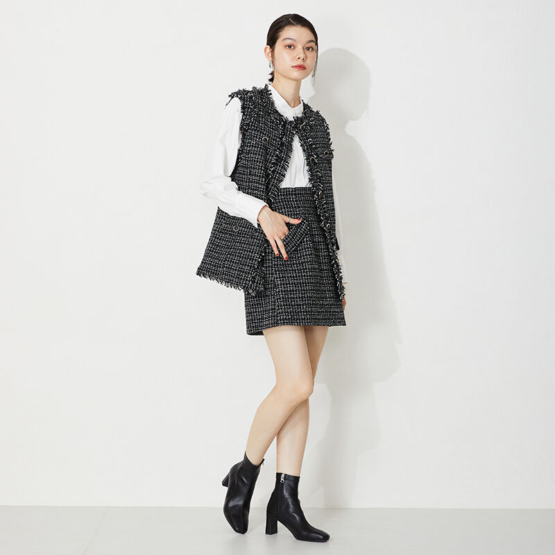 ORiental TRaffic「プレートヒールストレッチブーツ/31405」|ショートブーツ|