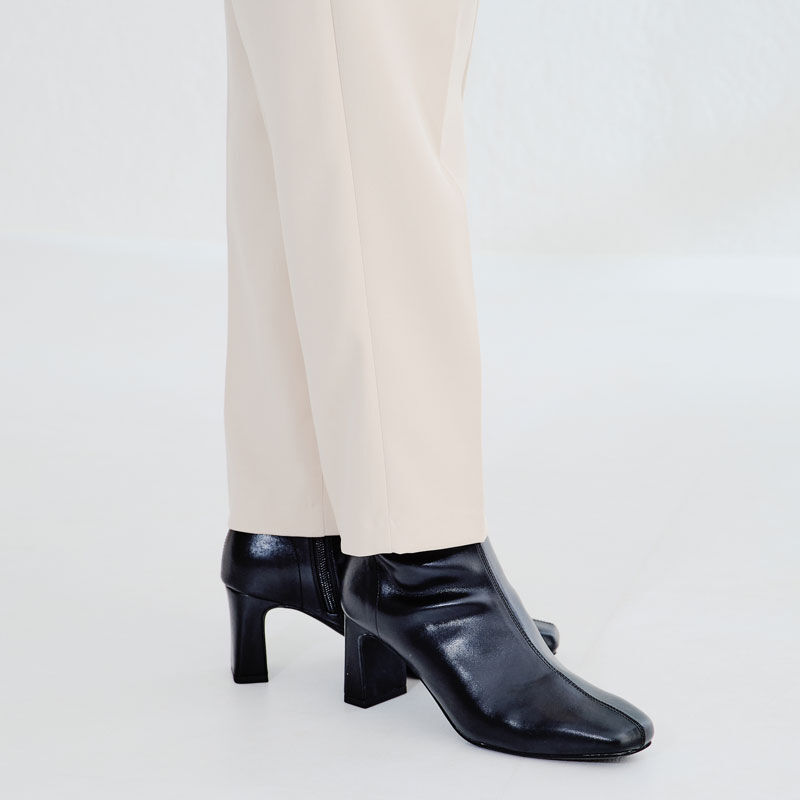 ORiental TRaffic「プレートヒールストレッチブーツ/31405」|ショートブーツ|