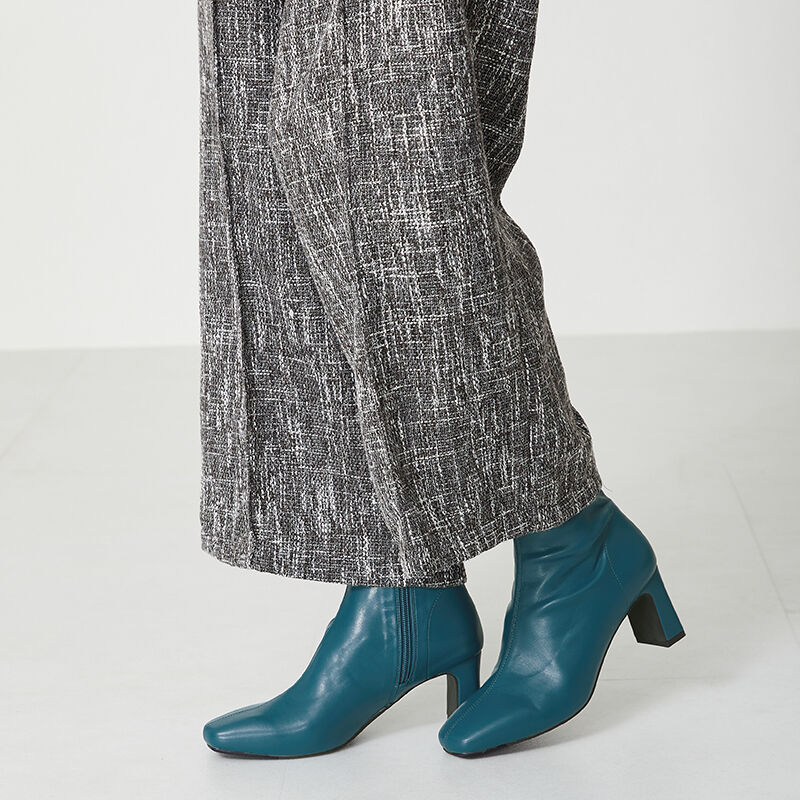 ORiental TRaffic「プレートヒールストレッチブーツ/31405」|ショートブーツ|BU