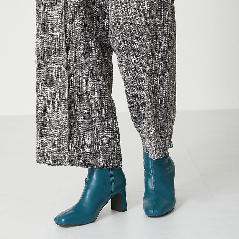 ORiental TRaffic「プレートヒールストレッチブーツ/31405」|ショートブーツ|