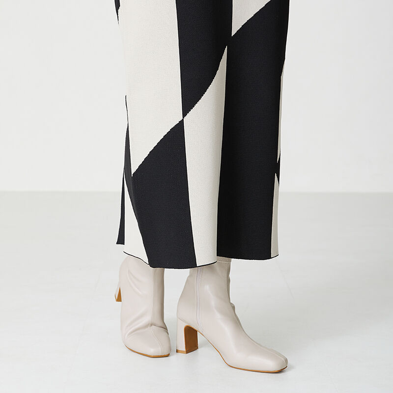 ORiental TRaffic「プレートヒールストレッチブーツ/31405」|ショートブーツ|