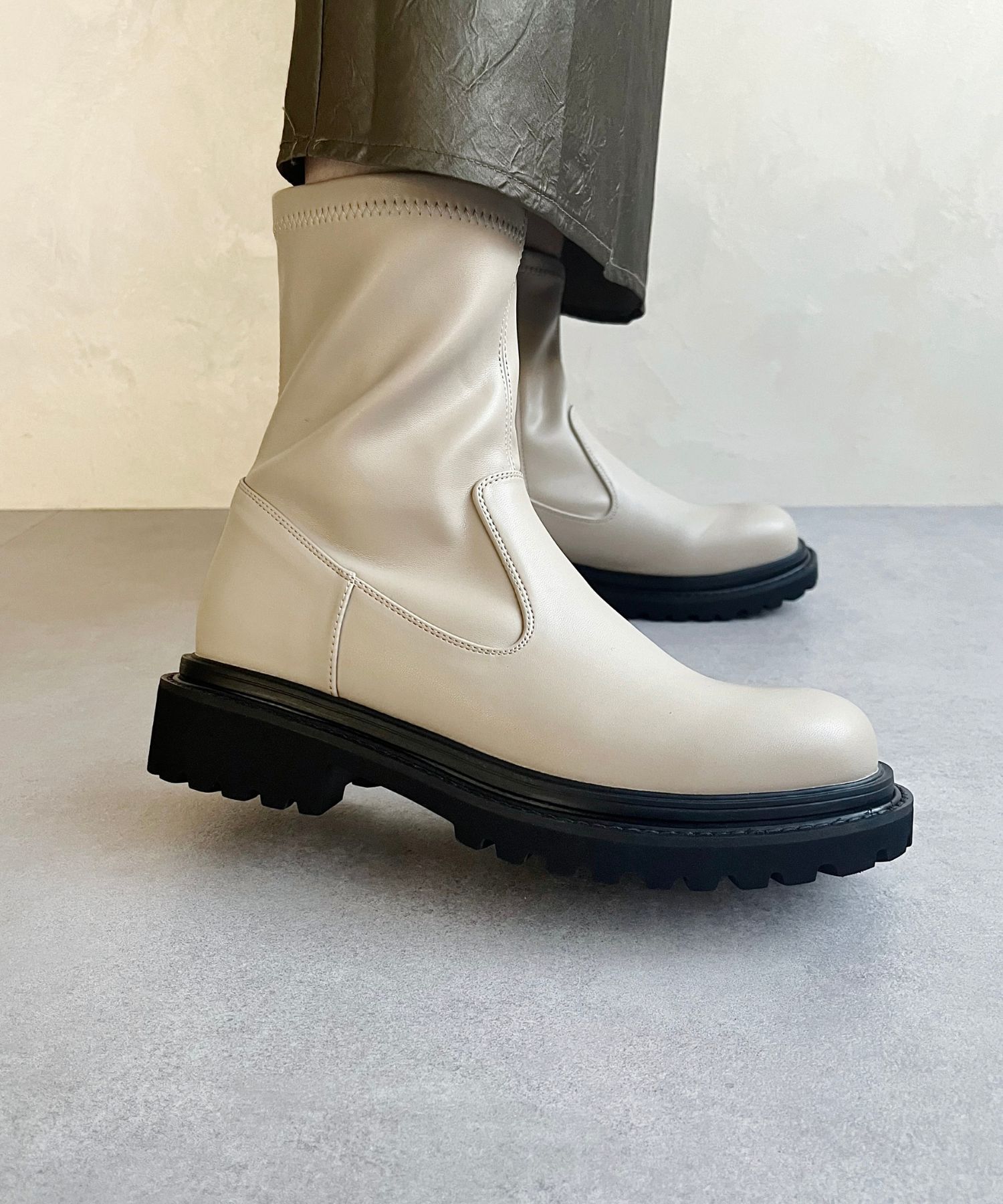 ORiental TRaffic「タンクソールストレッチブーツ/31414」|ショートブーツ|