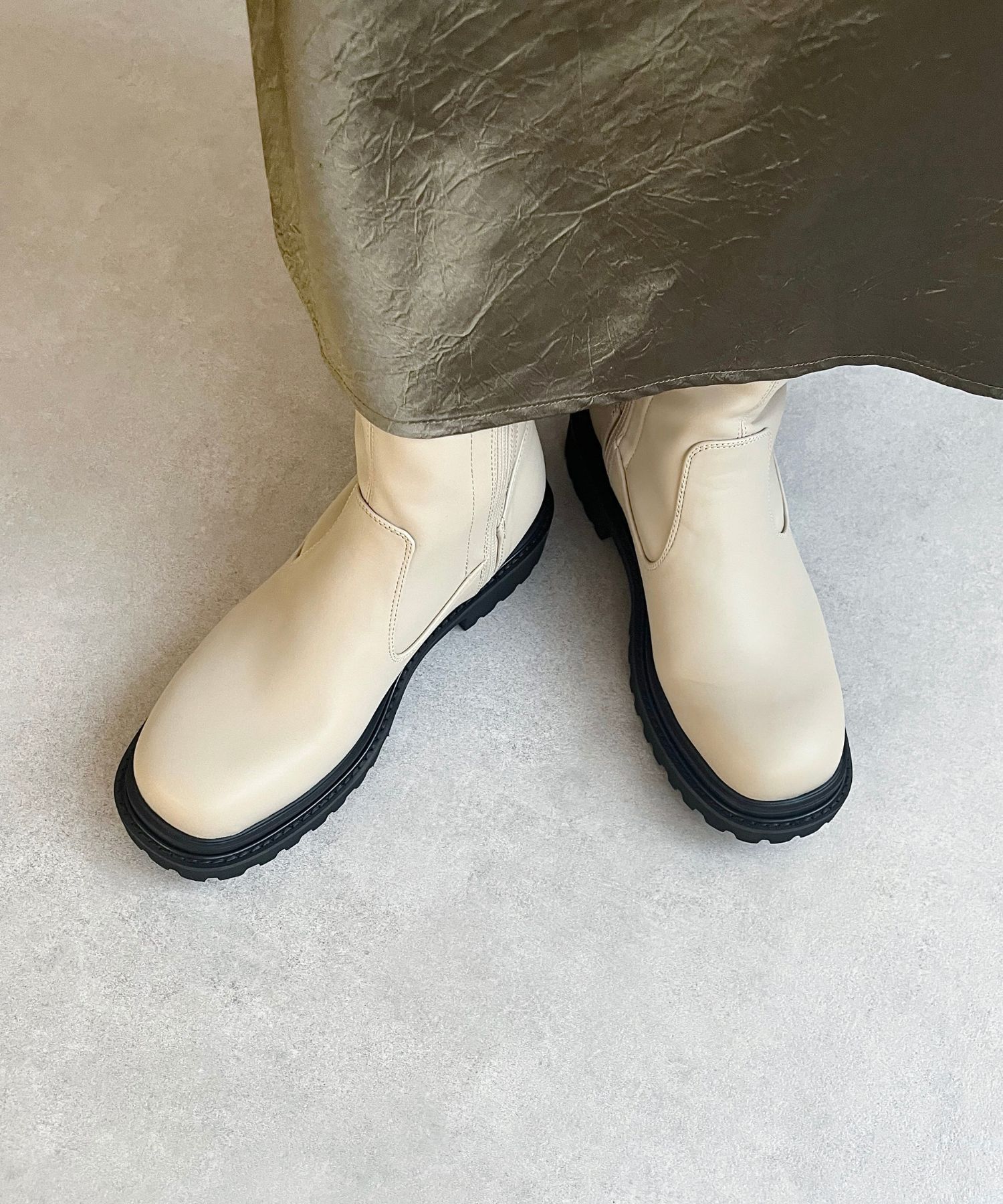 ORiental TRaffic「タンクソールストレッチブーツ/31414」|ショートブーツ|