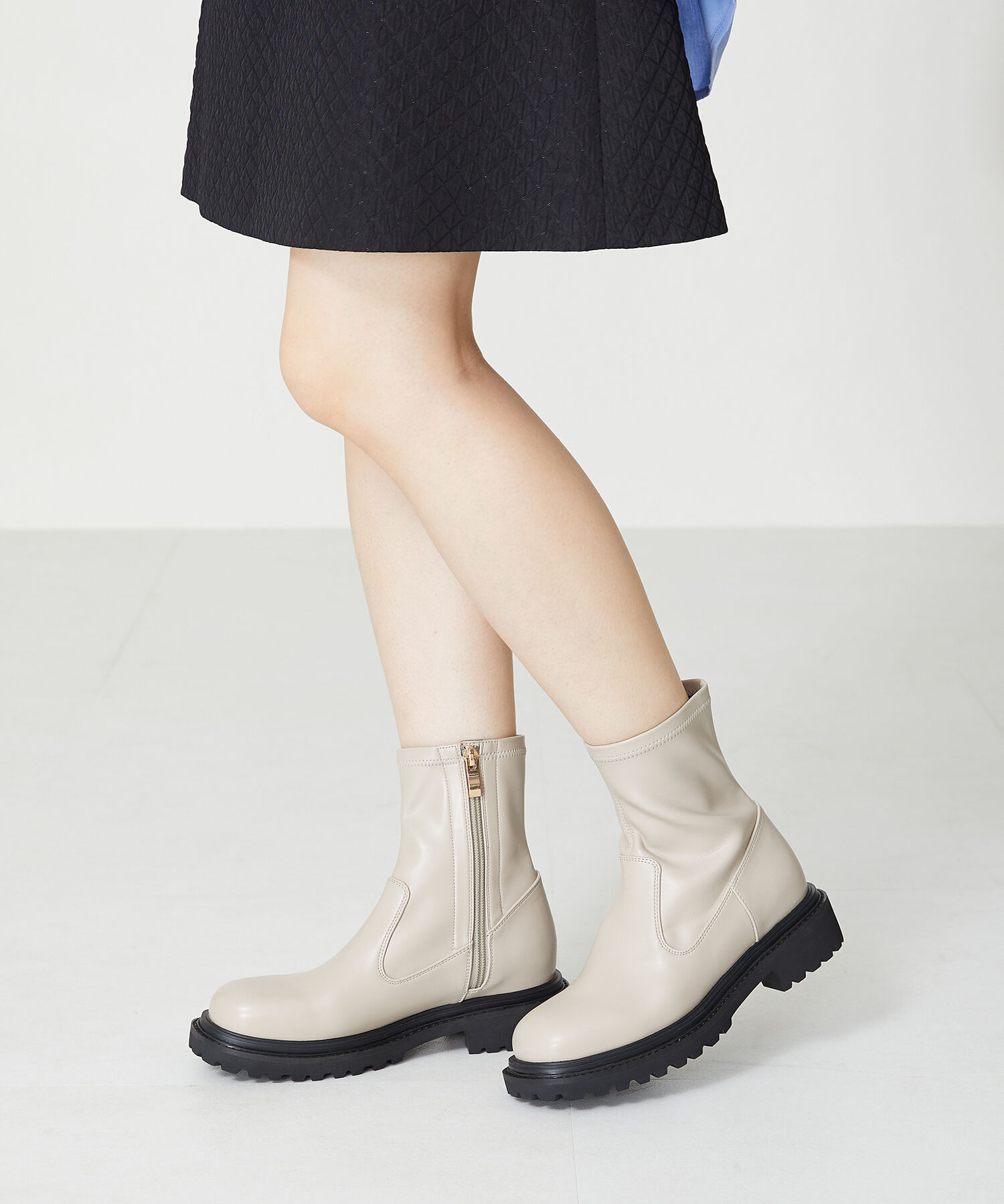 ORiental TRaffic「タンクソールストレッチブーツ/31414」|ショートブーツ|