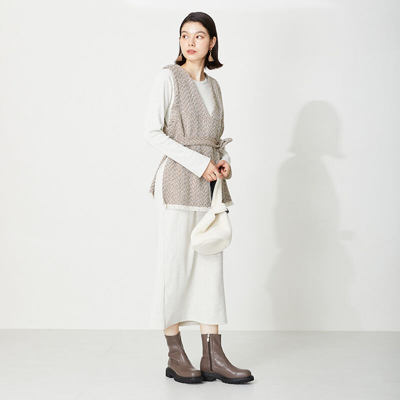 ORiental TRaffic「タンクソールストレッチブーツ/31414」|ショートブーツ|