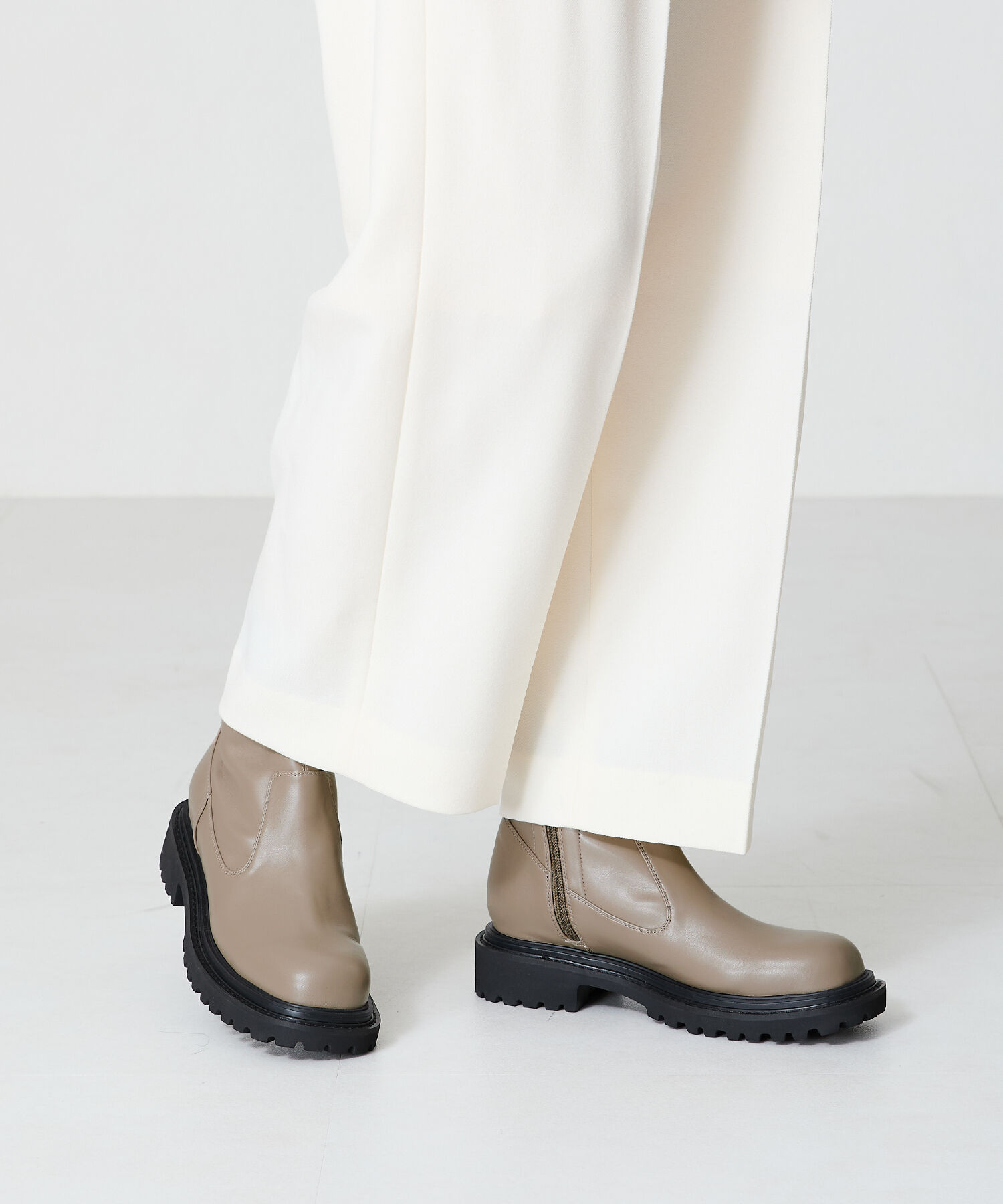 ORiental TRaffic「タンクソールストレッチブーツ/31414」|ショートブーツ|