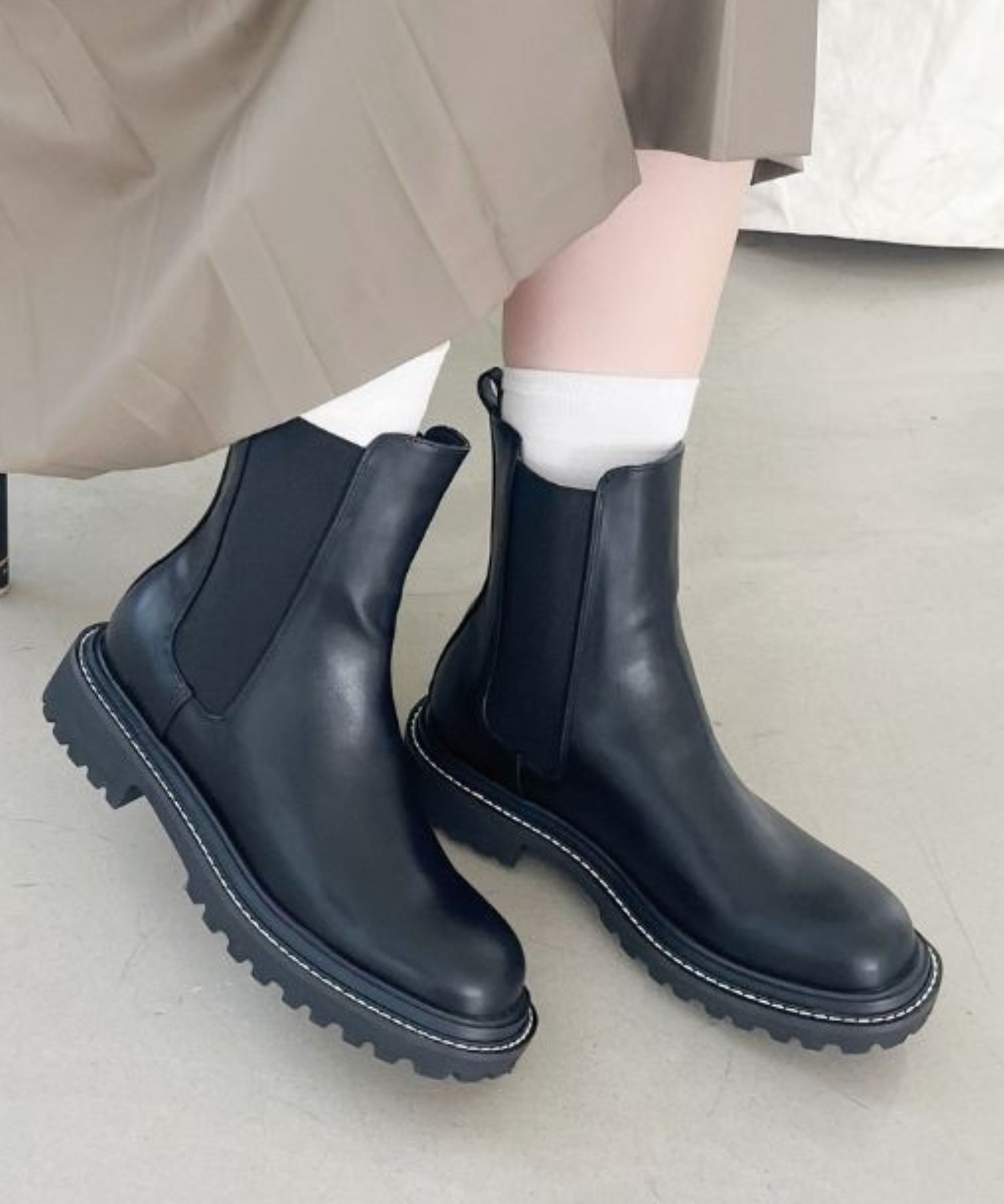 ORiental TRaffic「スクエアトゥチェルシーブーツ/31410」|ショートブーツ|