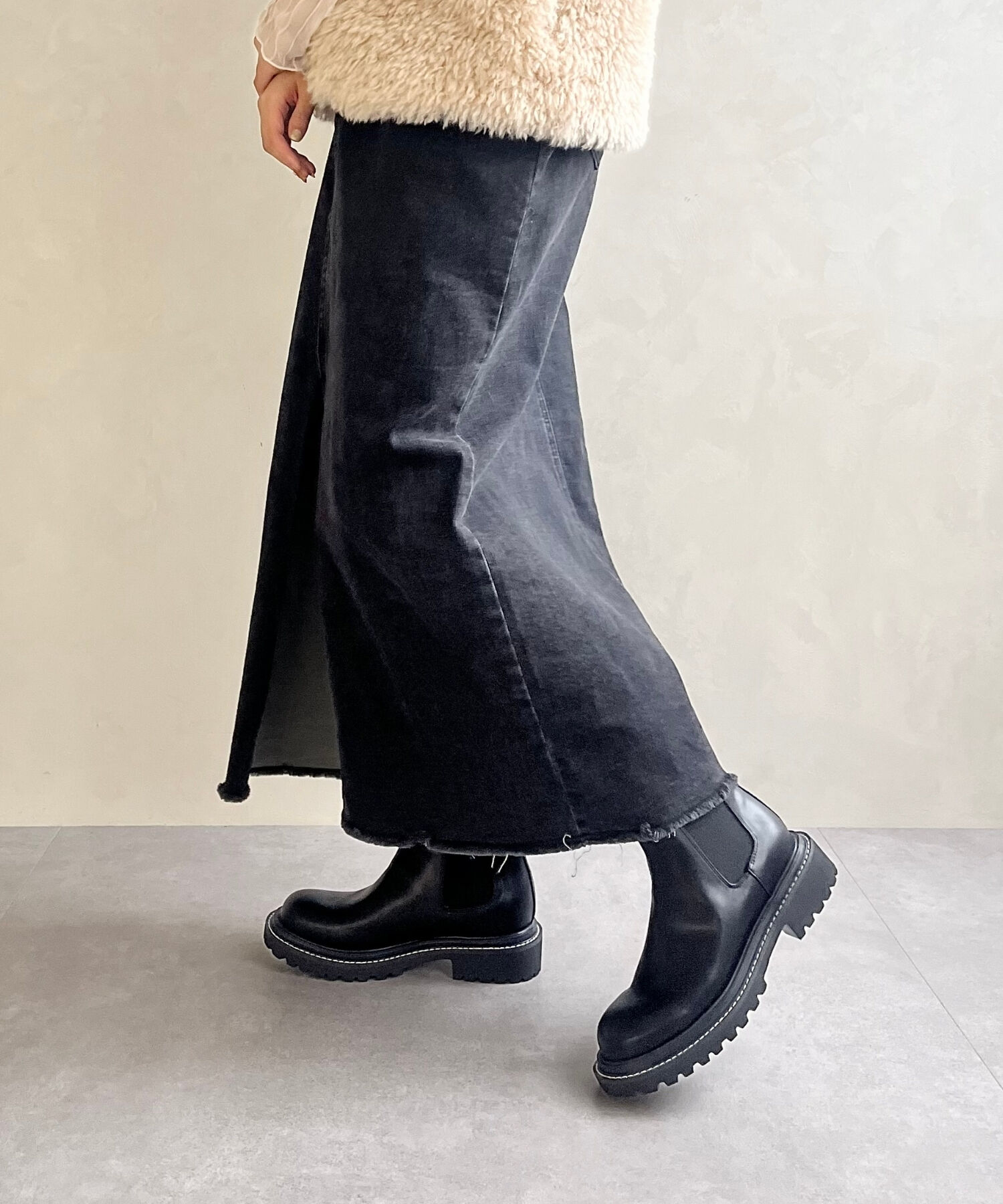 ORiental TRaffic「スクエアトゥチェルシーブーツ/31410」|ショートブーツ|