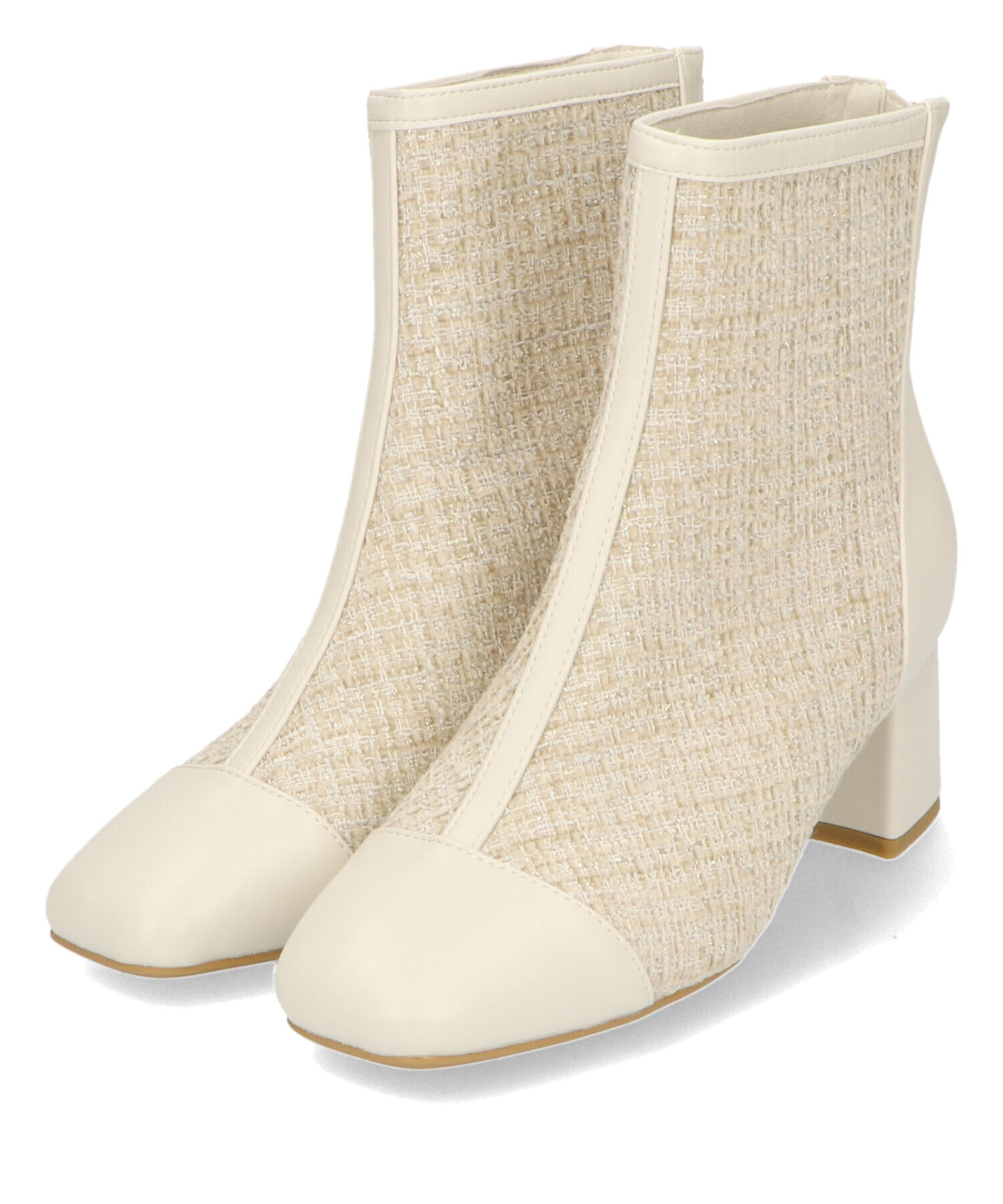 ORiental TRaffic「ツイードブーツ/41480」|ショートブーツ|BEIGE