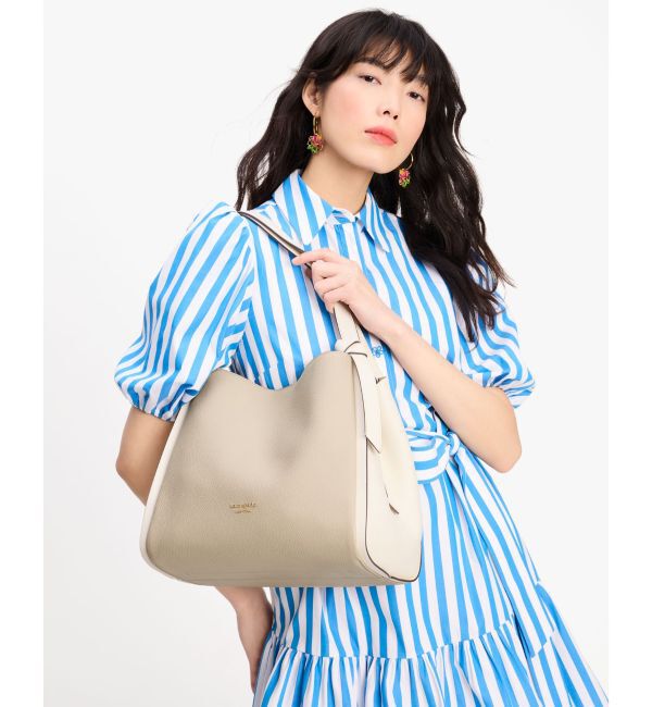 kate spade new york「ノット カラーブロック ラージ ショルダーバッグ」|トートバッグ|
