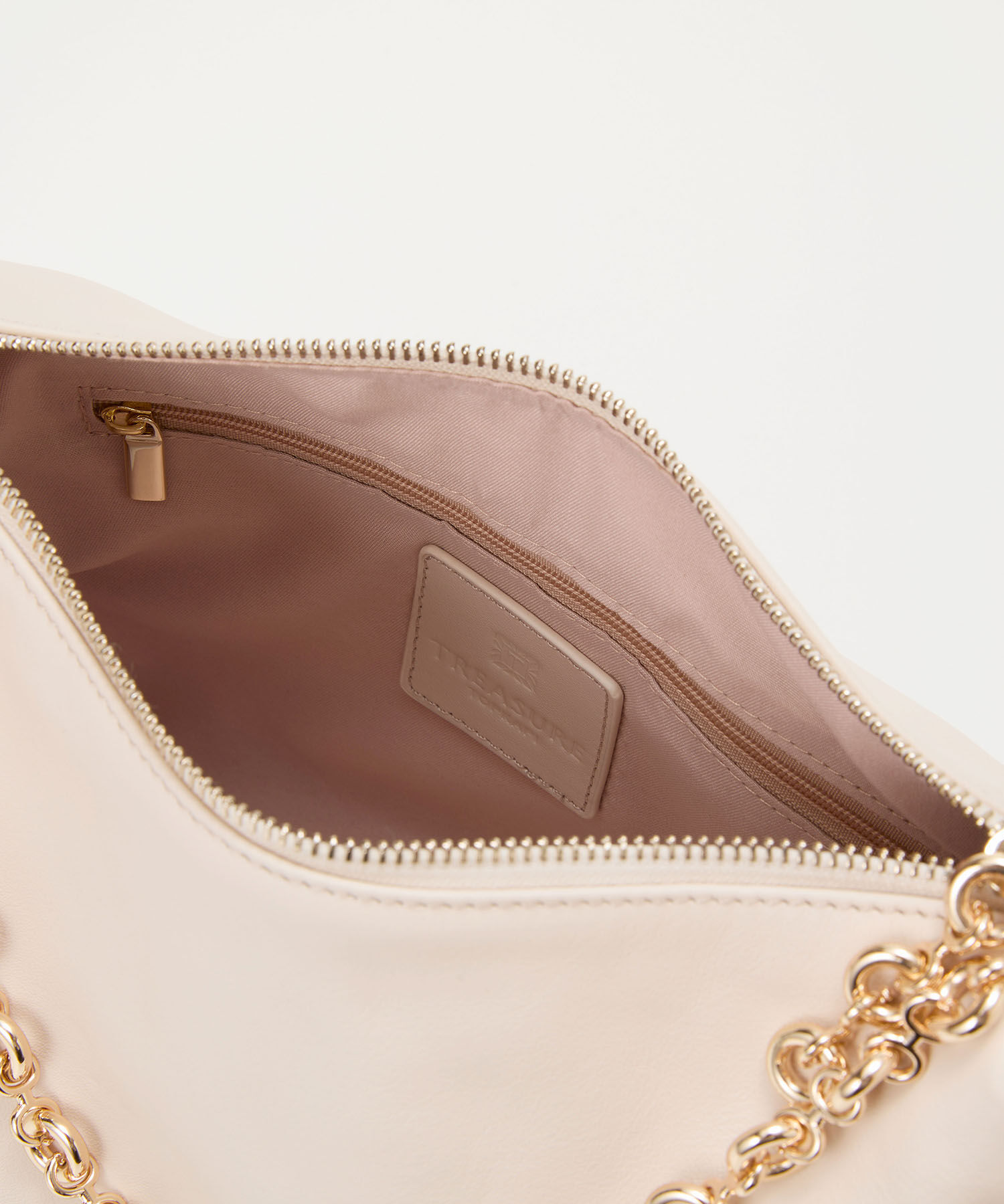 TOPKAPI TREASURE「【TREASURE TOPKAPI】スムース レザー チェーン付き ショルダー バッグ」|ショルダー・メッセンジャー|