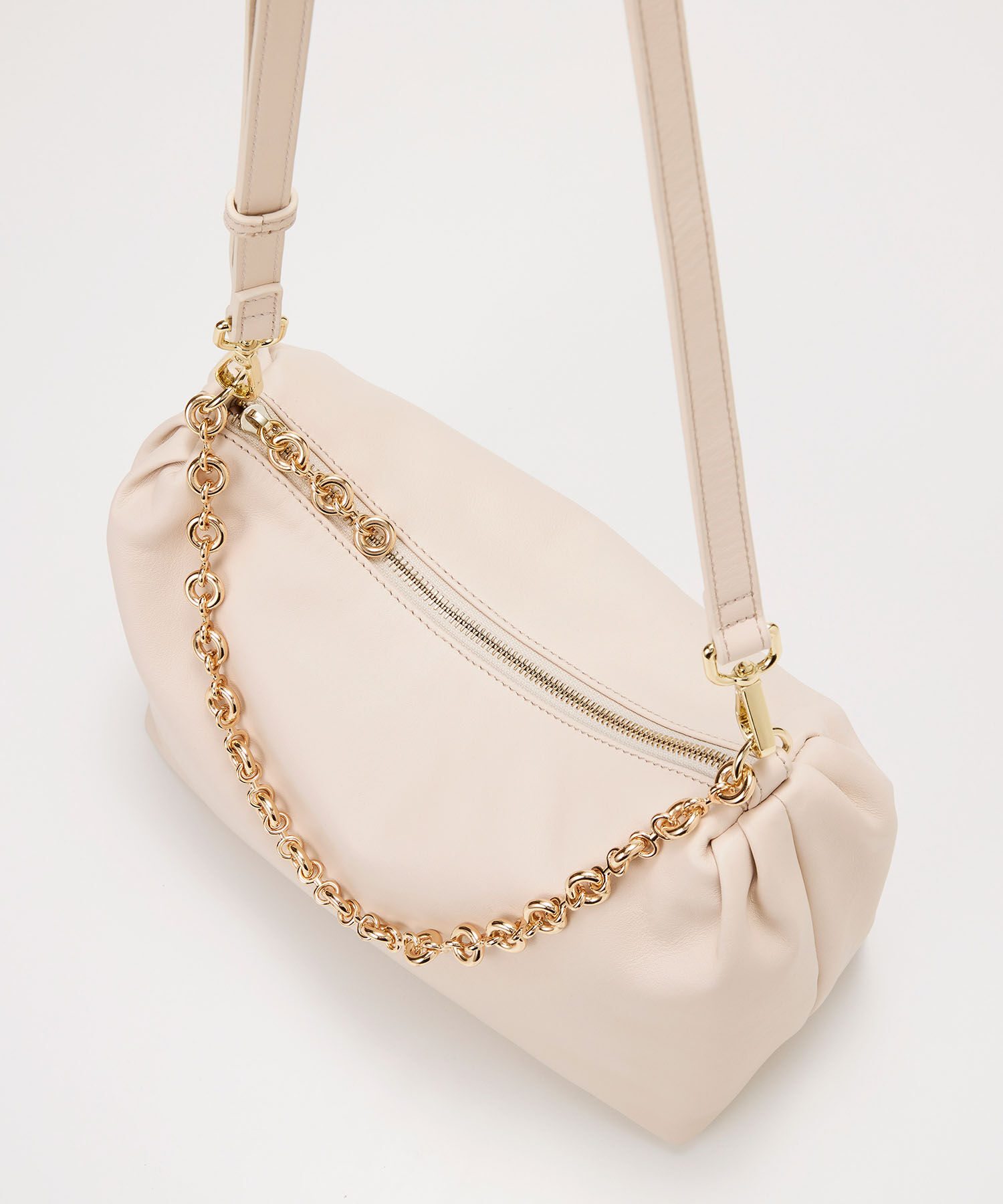 TOPKAPI TREASURE「【TREASURE TOPKAPI】スムース レザー チェーン付き ショルダー バッグ」|ショルダー・メッセンジャー|