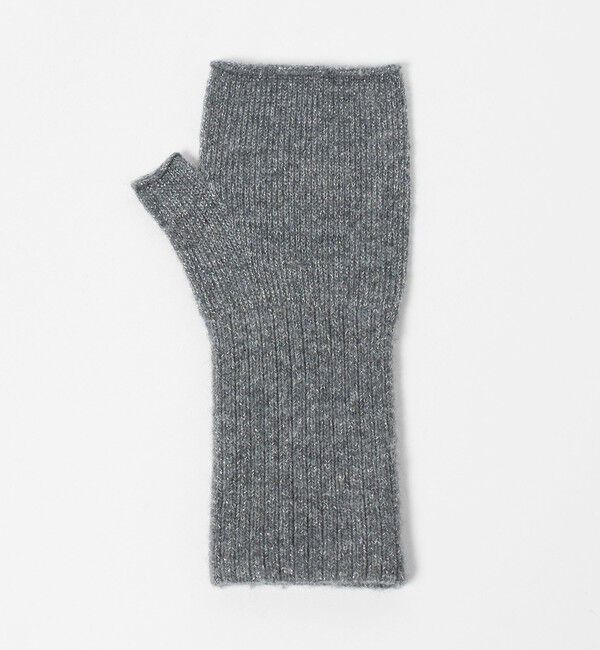 UNITED ARROWS「ラメニット フィンガーレスグローブ」|手袋|