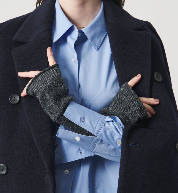 UNITED ARROWS「ラメニット フィンガーレスグローブ」|手袋|