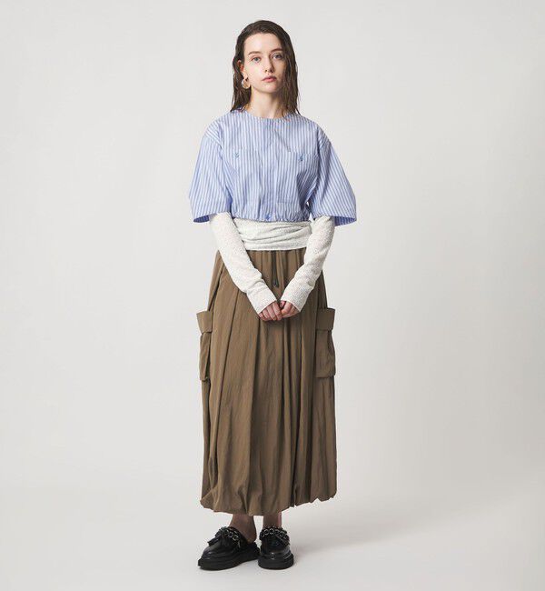 ASTRAET「＜ASTRAET＞レース クルーネックカットソー」|Tシャツ・カットソー|