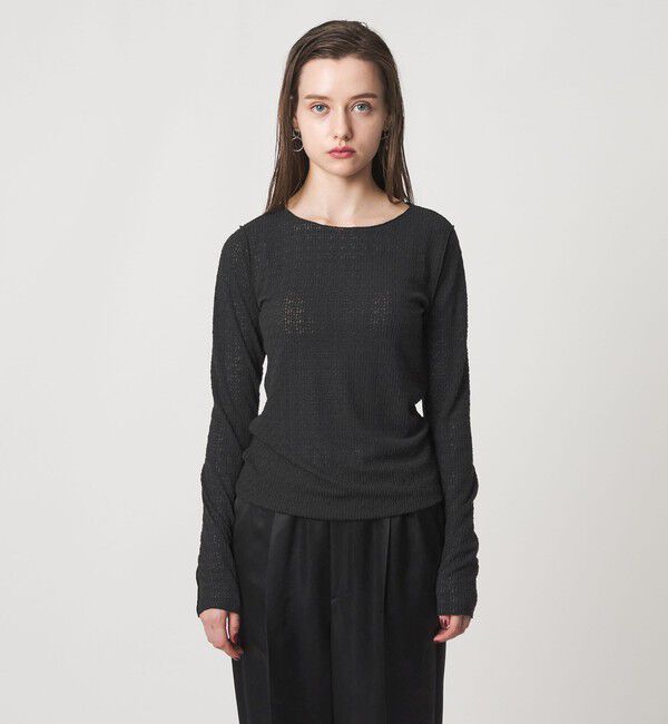 ASTRAET「＜ASTRAET＞レース クルーネックカットソー」|Tシャツ・カットソー|