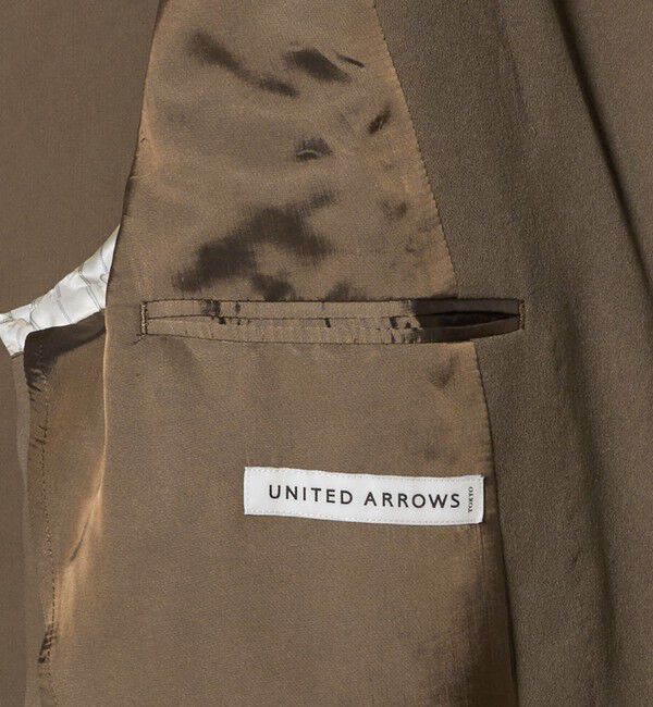 UNITED ARROWS「ポリエステルサブレ オーディナリー ダブル 4ボタン ジャケット」|テーラードジャケット|