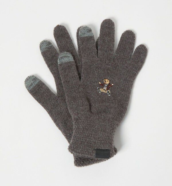 UNITED ARROWS green label relaxing「【別注】＜INFIELDER DESIGN＞ベアー グローブ 手袋  タッチパネル対応」|手袋|DK.GRAY