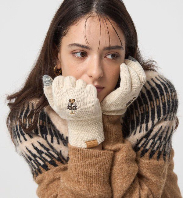 UNITED ARROWS green label relaxing「【別注】＜INFIELDER DESIGN＞ベアー グローブ 手袋  タッチパネル対応」|手袋|