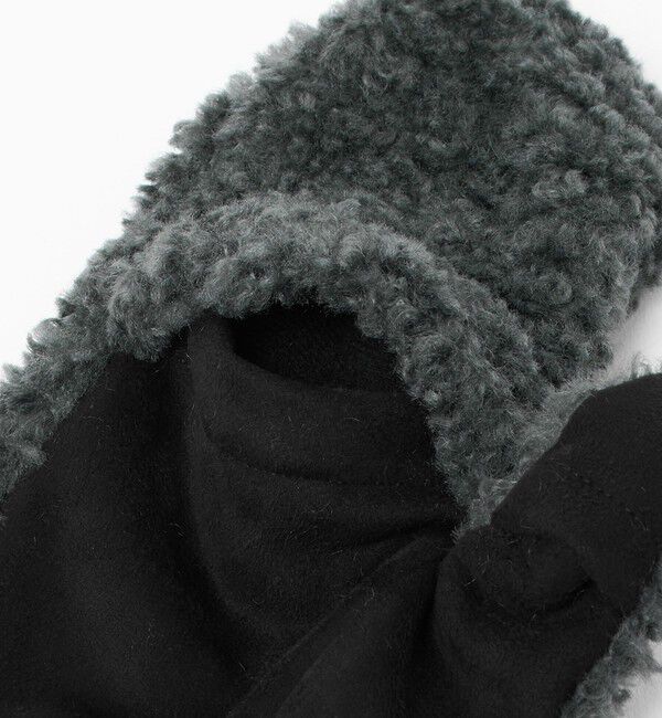 UNITED ARROWS green label relaxing「スリット ボア ミトン / 手袋」|手袋|