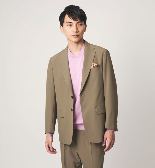 UNITED ARROWS green label relaxing「A+ PERTEX UNLIMITED リラックス セットアップ ジャケット -ウォッシャブル・ストレッチ・撥水-」|スーツ|BEIGE
