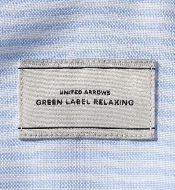 UNITED ARROWS green label relaxing「エブリット コットンオックス ストライプ スナップ ボタンダウン シャツ -イージーアイロン-」|シャツ・ブラウス|