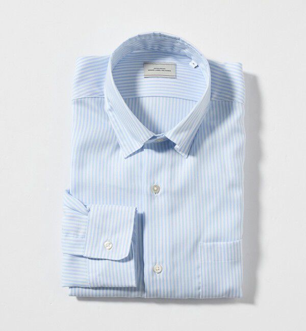 UNITED ARROWS green label relaxing「エブリット コットンオックス ストライプ スナップ ボタンダウン シャツ -イージーアイロン-」|シャツ・ブラウス|