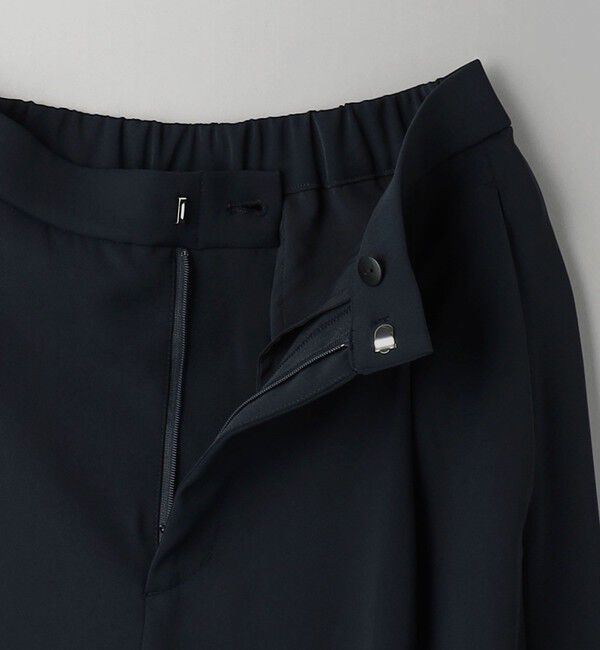 BEAUTY&YOUTH UNITED ARROWS「【WEB限定 Wardrobe DAILY MINIMAL】ダブルクロス タックワイドストレートパンツ -ウォッシャブル-」|スラックス|